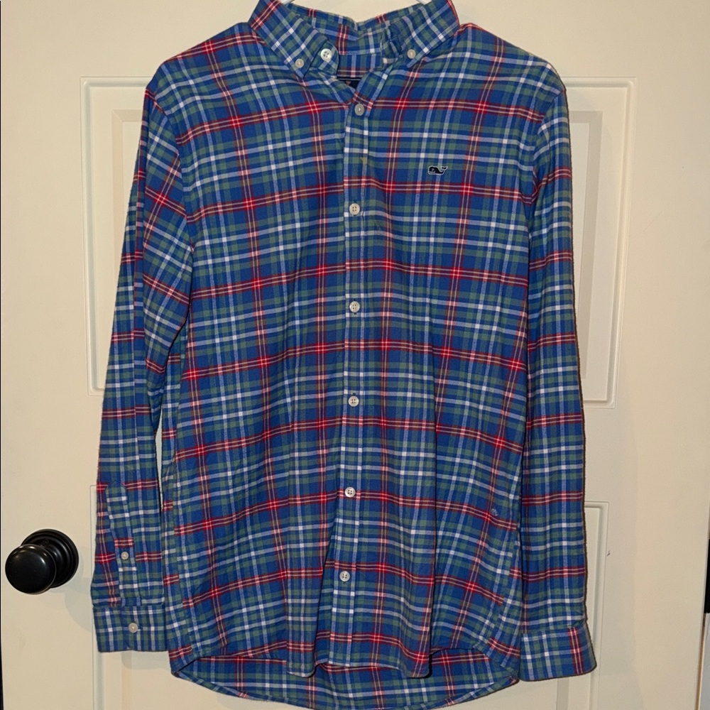 Men's Plaid Button-down Shirt